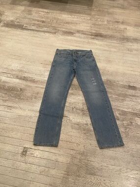 Levi's Women's Straight. 505 Leg Jeans - Medium Blue Denim 34/34